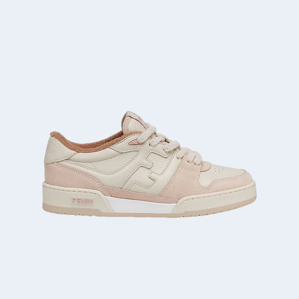 펜디 매치 핑크 스웨이드 로우탑 스니커즈