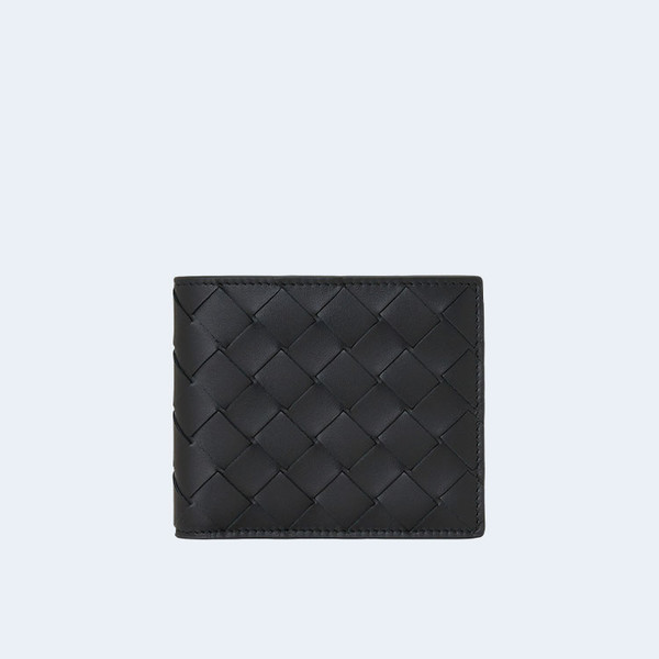 보테가베네타 인트레치아토 반지갑 투톤 블랙