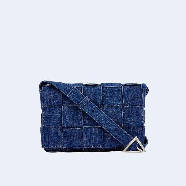 보테가베네타 인트레치아토 데님 크로스백