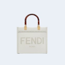 펜디 선샤인 스몰 쇼퍼백 화이트