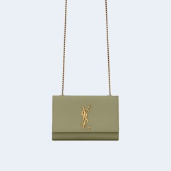 생로랑 케이트 미디엄 백 그린 골드