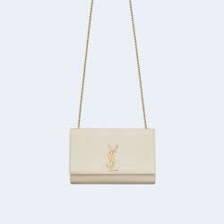 생로랑 케이트 미디엄 백 화이트