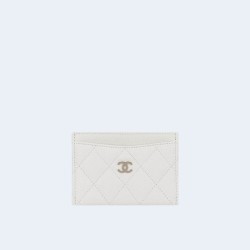 샤넬 클래식 카드 홀더 화이트