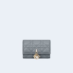 디올 My Dior Glycine 지갑 블루 까나쥬