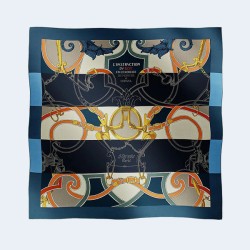 에르메스 블루 아르두아즈 숄 스카프