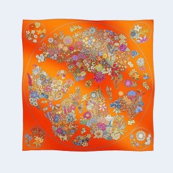 에르메스 플랑플뢰르 90 오렌지 스카프
