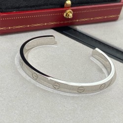 까르띠에 러브 화이트 골드 팔찌