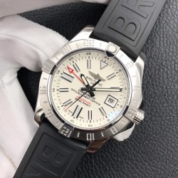 브라이틀링 어벤저 II GMT 화이트