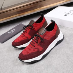 벨루티 쉐도우 니트 레더 레드