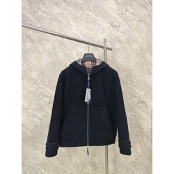 버버리 리버시블 울 후드 자켓