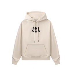 아미 파리 패치 코튼 후드티