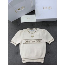 디올 캐시미어 반팔 니트