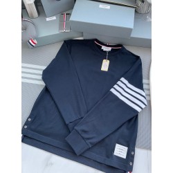 톰브라운 코튼 사선 롱슬리브 티셔츠