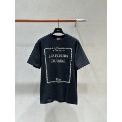 디올 북 커버 자수 티셔츠