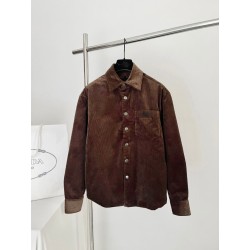 프라다 코듀로이 셔츠