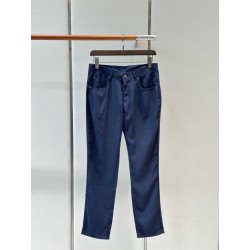 L 코튼 슬림 팬츠