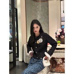 샤넬 블랙 트위드 자켓