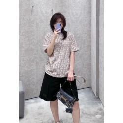 디올 오블리크 캐쥬얼핏 티셔츠