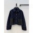 로에베 크롭 청자켓