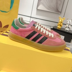 구찌 X 아디다스 가젤 스니커즈 Pink Velvet