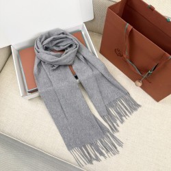 로로피아나 캐시미어 100% 머플러 그레이