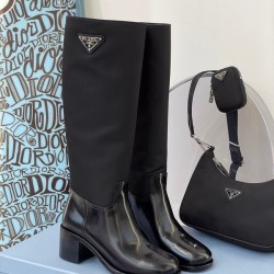 프라다 스웨이드 롱부츠