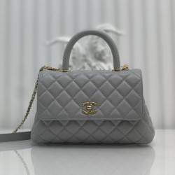 샤넬 24A COCO 탑 핸드 캐비어 A92990