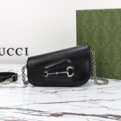 구찌 홀스빗 Horsebit 1955 미니 숄더백 블랙