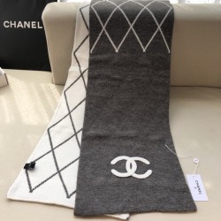 샤넬  양모 100% CC 로고 머플러