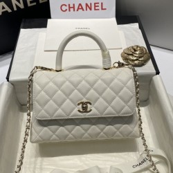 샤넬 24A COCO 탑 핸드 캐비어 A92990