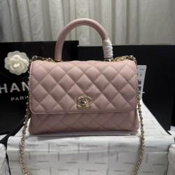 샤넬 24A COCO 탑 핸드 캐비어 A92990