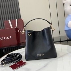 구찌 GUCCI 엠블럼 버킷백