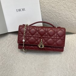 디올 미스 디올 탑 핸들 까나쥬 체인백