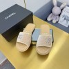 샤넬  스웨이드 CC 슬리퍼 G39864
