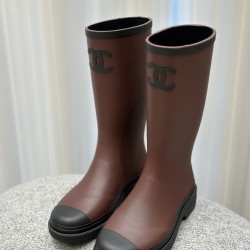 샤넬 카우초크 브라운 부츠
