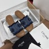 셀린느 25SS 마리나 프린지 데님 슬리퍼
