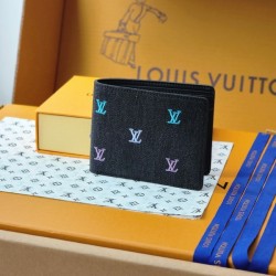 루이비통 멀티플 월릿 블라손 데님 반지갑 M13964