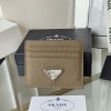 프라다 삼각로고 레더 카드지갑