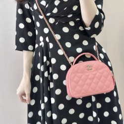 샤넬 25C 볼링백 크루즈 하프문 탑핸들 AP4438