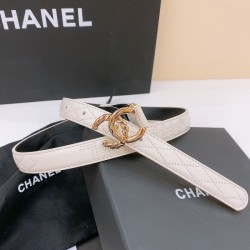 샤넬 CC  레더  벨트