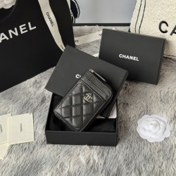 샤넬 클래식 지퍼 카드 지갑 캐비어 AP1650 은장