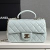 샤넬 핸들 미니 CF 플랩백 램스킨 AS2431