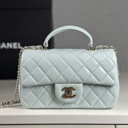 샤넬 핸들 미니 CF 플랩백 램스킨 AS2431