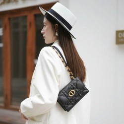 디올 카로 램 마크로캔 미니 레더