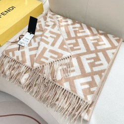 펜디 울 100% FF 머플러