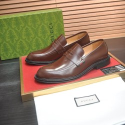 구찌 레이스업 레더 로퍼