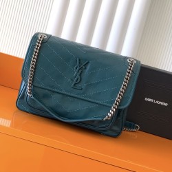 생로랑 니키 미디움백 498894 28cm