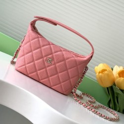 샤넬 미니 호보백 체인 크로스바디 투웨이백 캐비어 AP4386