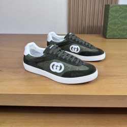 구찌 G75 스웨이드 레더 스니커즈 791742