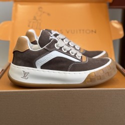 루이비통 26ss 틸티드 스웨이드 스니커즈